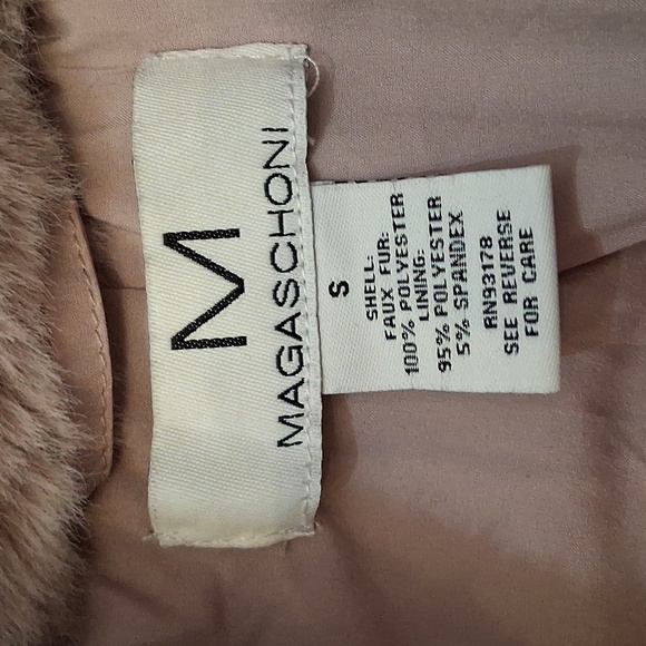 Magaschoni Pink Faux Fur Jacketbaize Small - Picture 7 of 8